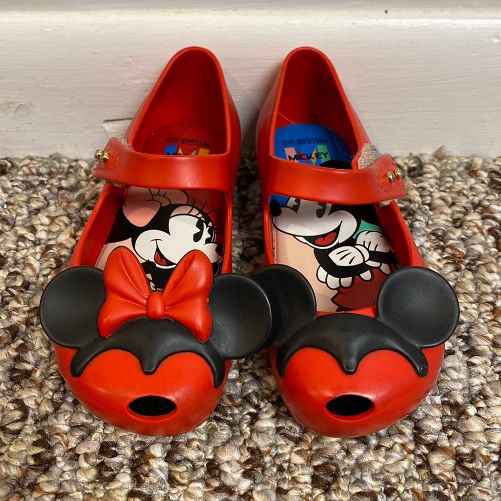 Disney Mickey + Minnie Mini Melissa toddler girls shoes